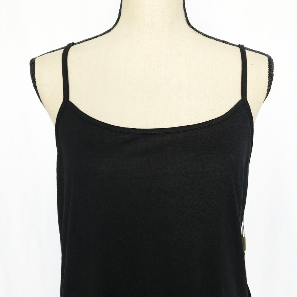 Urban Mango Black Cami Dress with Lace​​ - Picture 2 of 5